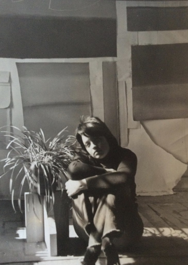 The artist in her studio at The University of Maryland, 1973.